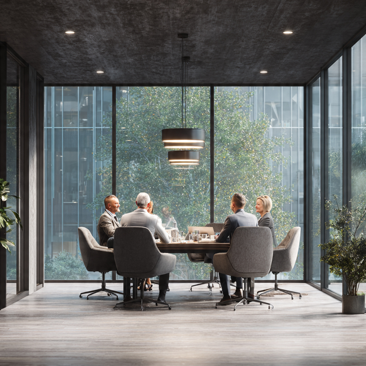 equipe empresarial analisando plano de saúde