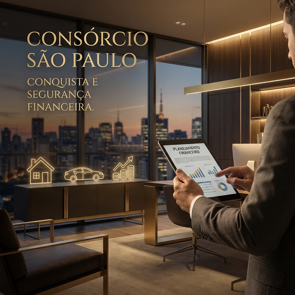 consórcio em SP com planejamento financeiro inteligente e parcelas acessíveis sem juros