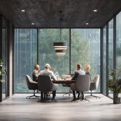 equipe empresarial analisando plano de saúde